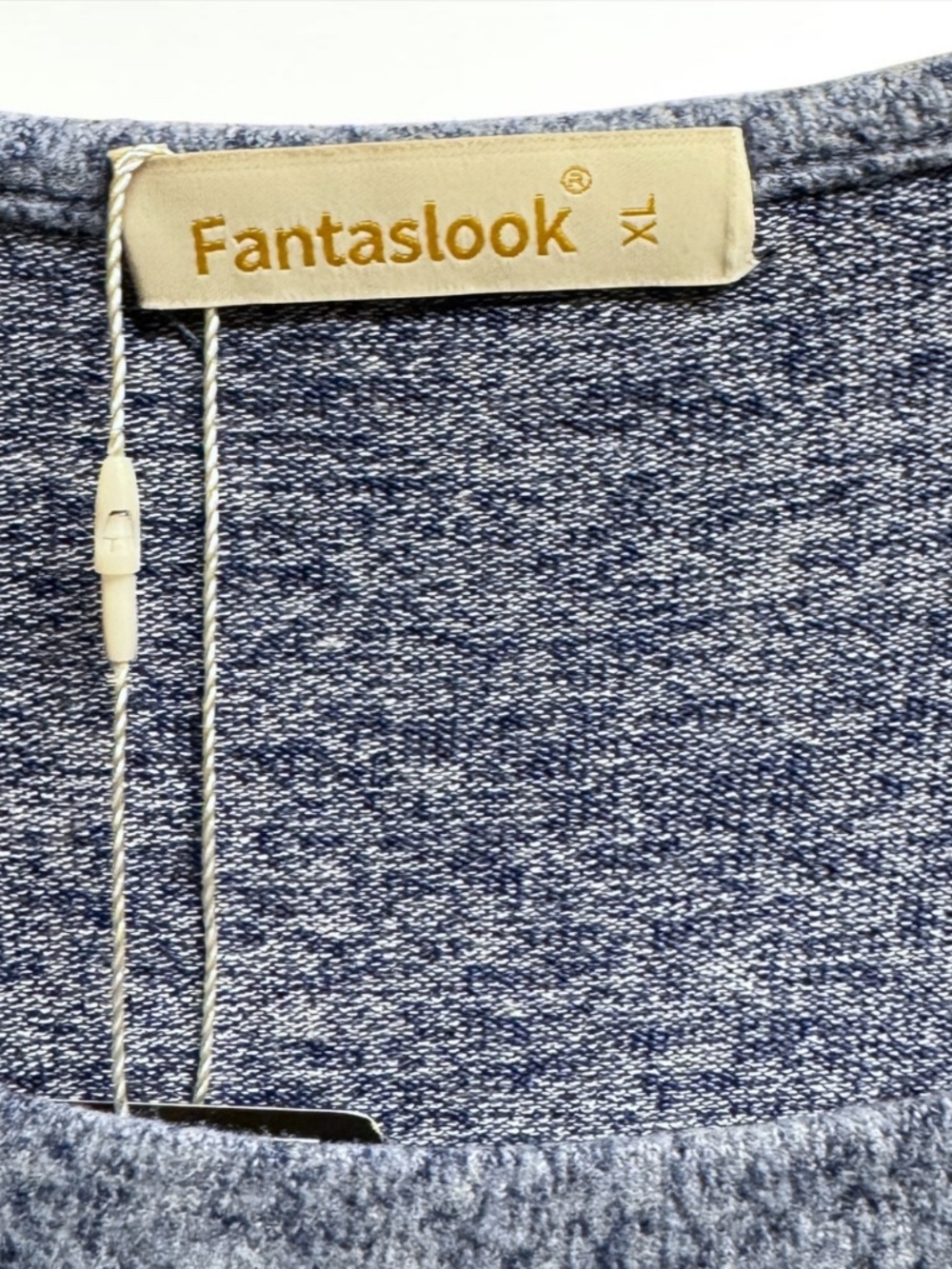 NWT Fantaslook Gray Sweater Dress XL Square Neck Long Sleeve Pockets - Picture 5 of 15